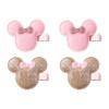 4 Pack Mouse Ears Hair Clips 22 Inch Large Girls Women Hair Accessories Glitter Mouse Bow Barrettes Kids Cosplay Birthda