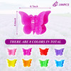 Mandalahuang Hair Clip 100 Pcs Butterfly Hair Clips Pastel Rainbow Mini Hair Clip for Girls