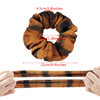 WILLBOND 12 Pcs Plaid Scrunchies for Women Girls Buffalo Plaid Hair Ties Cotton Scrunche Scrunchy Ponytail Holders Hair