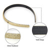 Adecco Glitter Headbands for Girls Sparkly Colorful Plastic Headbands 10 Pcs