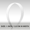 VOKOY 24 PCS White Plastic Headbands 1 Inch Wide No Teeth Hair Bands for Girls Women Blank DIY Plain Headbands for Craft