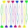 TIHOOD 16PCS Quick Beader for Bead Loading and Hair Styling Kit Plastic Magic Topsy Tail Hair Braid Ponytail Maker Rando