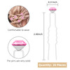 QIUTIMIY 20 Pack Pink Rhinestone Hair Pins Crystal Hair Clips for Bridal Wedding Women Hair Jewelry Accessories with Cle