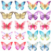 20Pcs Hair Clips Butterfly Hair Clips Butterfly Snap Clips Barrettes for Toddlers Baby Girl and Women Assorted Color But