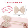 YanJie 3 Pcs Soft Headbands Baby Girls Nylon Headband with Hair Bow Hairbands Hair Accessories for Newborn Infant Toddle