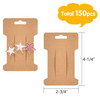 Coopay 150 Pieces Hair Clip Display Cards Hair Bow Holder Rectangle Barrettes Jewelry Accessories Display and Organizing