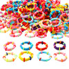 WILLBOND 200 Pcs Colorful Elastic Hair Ties Seamless Cotton Hairband Ropes Soft Small Ponytail Holders Fashion Stretchab