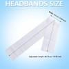 WILLBOND 200 Pieces Disposable Spa Facial Headbands Stretch Non Woven Facial Headband Skin Care Hair Band with Soft Conv