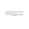 AIEX 200 Pieces UShaped Hairpins Kit Hair Clips Hairpins Hair Clips for Women Girls and Hair Salon Bronze