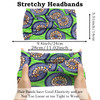 SAWINDA Boho Headbands for Women Elastic Wide Headbands Fashion Hair Twisted Knot Accessories Non Slip Soft Workout Yoga