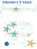 Dingion 6 Pcs Mermaid Hair Accessories Starfish Shell Headband Starfish Necklace Mermaid Arm Bracelet Hair Clip Sequin B