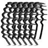 Syhood 6 Pieces Zigzag Headbands for Women Shark Tooth Comb Hairbands Wrapped Cloth Hairbands Wave Shape Plastic Hair Ba