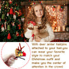 12 Pairs Reindeer Hair Clips Deer Horn Barrettes for Women Girls Christmas Hair Accessories
