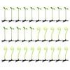 30Pcs Bean Sprout Hair Clips Set Cute Green Plant Hair Barrettes for Women Girls and Kids Funny Grass Hairpins for Schoo