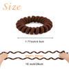 24 Pieces Spiral Ponytail Holders Coil Hair Ties for Thick and Thin Hair No Crease Ties for Women Girls and All Hair Typ