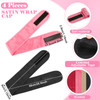 Eurzom 4 Pieces Satin Hair Wrap Scarf Satin Headband for Black Womens Adjustable Silk Hair Wraps for Sleeping Nonslip St