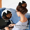 4 Pieces Deft Hair Bun Maker Doughnut Hair Bun French HairstyleBlack Khaki White Gray