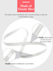 Bememo 4 Pieces Thick NonSlip Elastic Sport Headbands Hair Headbands for Women and Men Black White