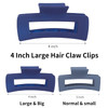 Sisiaipu 41 Inch Large Hair Accessories 12 Pcs Big Square Jaw Clips for Thick Hair Jumbo Bulk Clips for Women and Girls