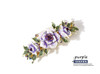 Suoirblss Women Exquisite Flower Hair Barrette Bridal Wedding Rhinestone Hair Clip Vintage Metal Crystals French Barrett