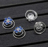 24PCS Rhinestone Flower Spiral Hair Pin Crystal Hair Twisters Coils Hair Clips Metal Spiral Twist Hairpins Hair Pins Wed
