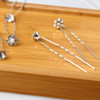 40 Pieces Bridal Hair Pins Clips and Barrettes with Crystal Pearl Flowers Womens Proms Hair Jewelry Accessories Gift Sto