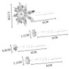 40 Pieces Bridal Hair Pins Clips and Barrettes with Crystal Pearl Flowers Womens Proms Hair Jewelry Accessories Gift Sto