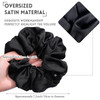 Oversized Satin Hair Scrunchies 6 Pieces 72 Inch Elastic Silk Hair Bands Large Ponytail Holders for Women and Girls
