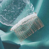 Iaceble French Pearl Hair Clip Delicate and Lovely Hairpin Metal Vintage Style Pearl Embellishment for Womens Daily Dres