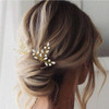 Evild Wedding Hair Pieces Pearl Hair Pins Gold Bridal Hair Accessories for Women