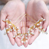 Evild Wedding Hair Pieces Pearl Hair Pins Gold Bridal Hair Accessories for Women