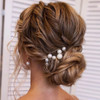 BARTOSI Pearl Bride Wedding Hair Clips Bridal Hair Pins Hair Pieces Prom Hair Accessories for Women and Girls Pack of 7
