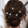 Asooll Pearl Rhinestone Hair Pins Silver Decorative Hair Pieces Crystal Bridal Wedding Hair Accessories for WomenPack of