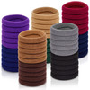 50Pcs Hair Ties IKOCO Seamless Ponytail Holder Hair Ties No Damage for Women Girls Fabric