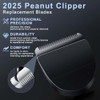 2 Pack Professional Peanut Replacement BladePrecisionGround for Smooth Cutting SnapOn Compatible with Wahl Peanut Clippe