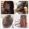 Fdesigner Cat Hair Clips Gold Fashion Hair Barrette Jewelry Cute Hairpins Accessories for Women and Girls Silver