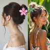 Flower Hair Clips for Women and Girls Thick to Thin Hair Medium Cute Claw Clips Decorative Plumeria Hawaiian Hair Access