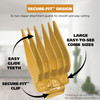 Wahl Hair Clipper Genuine Secure Fit Attachment Guard Set for Long Hair Styles and Fades 2 Full Size Hair Clipper Guide