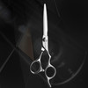 AOLANDUO Professional Hair Cutting Scissors JP440C Japanese Steel Convex Edge Ergonomic Offset Handle 6Inch RightHanded
