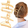 AIBEE Large Metal Hair Claw Clips 4pcs Nonslip Big Gold Hair Clamps with Strong Hold for Thick and Thin Hair for Women a