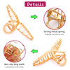 AIBEE Large Metal Hair Claw Clips 4pcs Nonslip Big Gold Hair Clamps with Strong Hold for Thick and Thin Hair for Women a