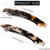 Fsmiling Hair Barrettes for Women French Hair Barrette Clip Large Acetate Hair Clips Barrette No Slip Hair Accessories 4