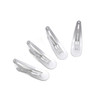 Dofash 12PCS Snap Hair Clips For WomenNon Slip Metal Hair Barrettes 5cm 2 Small Clips For Thin Fine Hair Silver Grey