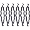 6 Pieces Plastic Bun Maker CurlerHair Twist Braid Tool with Magic Roll Clips