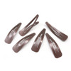 Dofash 7CM275IN Brown Snap Hair Clips Hair Grips Metal Hair Clips 7Cm275In Hair Accessories For Women 12PCS Brown