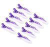 10pcsset Multicolor Croc Clips Transparent Plastic Hairdresser Clip Hair Styling Sectioning Barrettes Professional Non S
