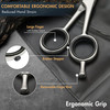 Ruvanti Hair Cutting Scissors Professional Barber Shears for Salon Home Use Sharp Stainless Steel Hair Scissors with Erg