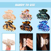6 Pieces Tortoise Shell Hair Claw Clip for Women 2 Inch Medium Tortoise Hair Clip French Resin Clamp for Woman Assorted