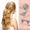 6 Pieces Silver Celtic Hair Slide Hairpins Viking Celtic Hair Clips Knot Stick Vintage Metal Barrette Pin Retro Accessor
