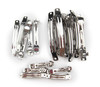 DIY Hair Clip Kit 15pcs Assorted Size French Style Barrette Hair Clip 40mm 60mm 80mm